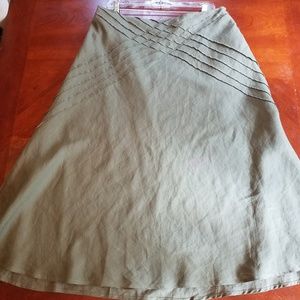 Linen Skirt -Sage Green